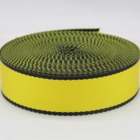 Custom Safety Polyester Yellow Seat Woven Belts Webbing